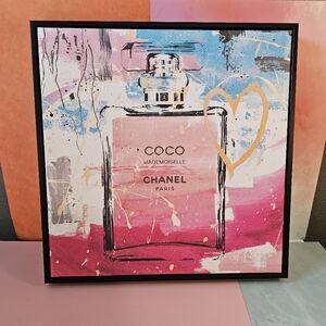 💖Luxe Framed Artwork-Chanel No. 5 Perfume Bottle Wall Art Framed Print 💐